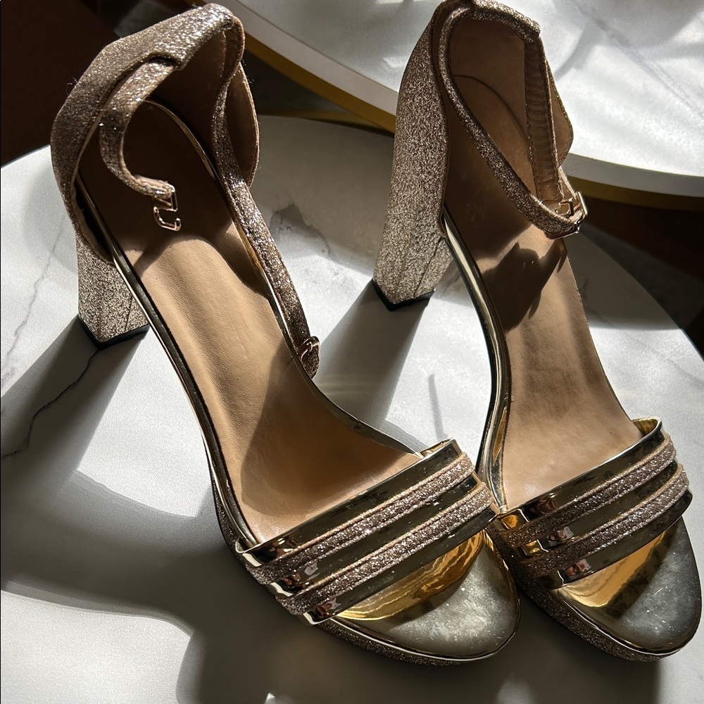 Shimmering Gold Women's Heels